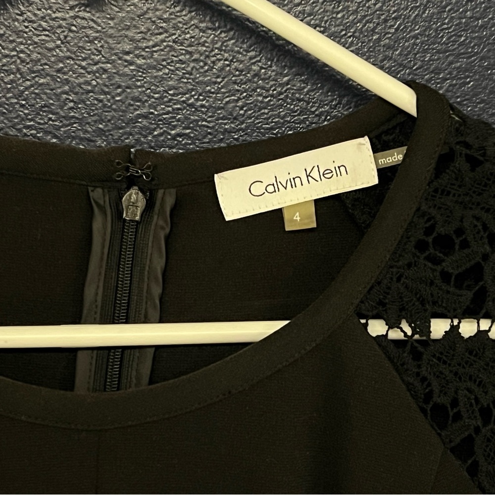 Calvin Klein black dress, size 4, excellent condition!